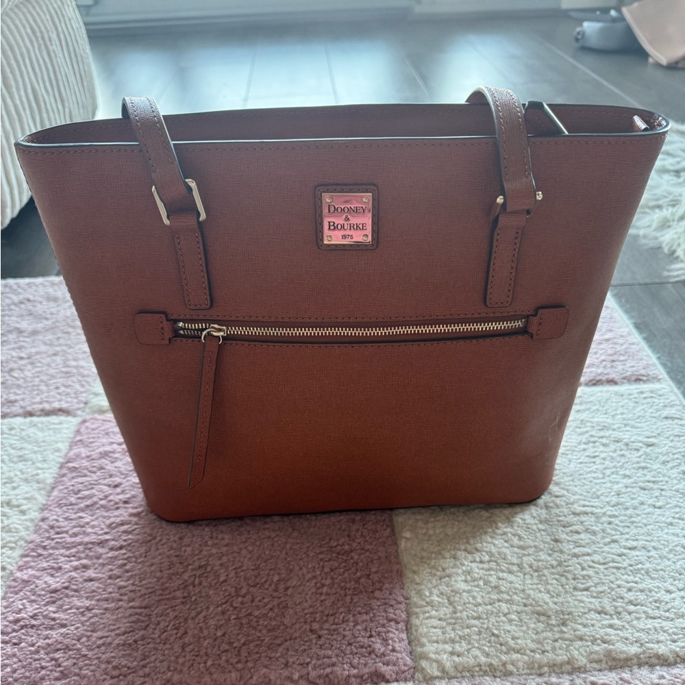 Dooney & Bourke Chestnut Leather Tote